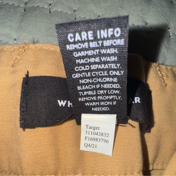 Who What Wear Wide Leg darkTan/burnt yellow Pants w belt Size 2 NWOT - Picture 10 of 12